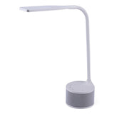 Led Bluetooth Speaker Lamp With Usb, 2 Prong, 4.33"w X 14.57"h, White