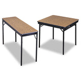 Special Size Folding Table, Rectangular, 72w X 18d X 30h, Walnut-black