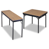Special Size Folding Table, Rectangular, 60w X 24d X 30h, Walnut-black
