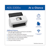 Ads-3300w High-speed Desktop Scanner, 600 Dpi Optical Resolution, 60-sheet Adf