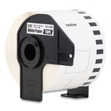 Continuous Paper Label Tape, 2.4" X 100 Ft, White, 24 Rolls-pack