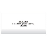 Continuous Paper Label Tape, 2" X 100 Ft, Black-white