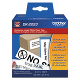 Continuous Paper Label Tape, 2" X 100 Ft, Black-white