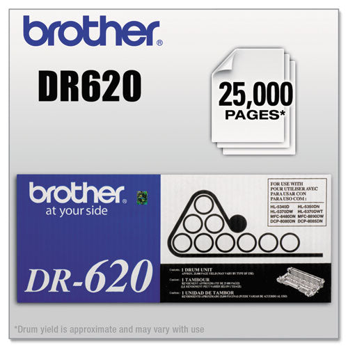 Dr620 Drum Unit, 25000 Page-yield, Black