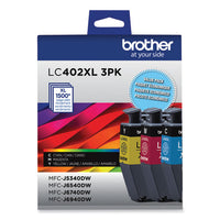 Lc402xl3pks High-yield Ink, 1,500 Page-yield, Cyan-magenta-yellow