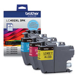 Lc402xl3pks High-yield Ink, 1,500 Page-yield, Cyan-magenta-yellow