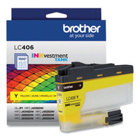 Lc406ys Inkvestment Ink, 1,500 Page-yield, Yellow