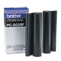 Pc-202rf Thermal Transfer Refill Roll, 450 Page-yield, Black, 2-pk