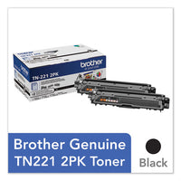 Tn2212pk Toner, 2500 Page-yield, Black, 2-pack
