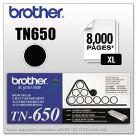 Tn650 High-yield Toner, 8000 Page-yield, Black