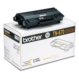 Tn670 High-yield Toner, 7500 Page-yield, Black