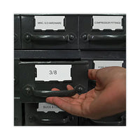 Tze Standard Adhesive Laminated Labeling Tape, 0.94" X 26.2 Ft, Black On White, 2-pack