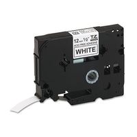 Tz Photo-safe Tape Cartridge For P-touch Labelers, 0.47" X 26.2 Ft, Black On White