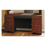 Enterprise Collection 60w Double Pedestal Desk, 60w X 28.63d X 29.75h, Harvest Cherry (box 1 Of 2)