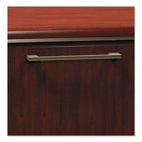 Enterprise Collection 72w Double Pedestal Desk, 70.13w X 28.63d X 29.75h, Harvest Cherry (box 2 Of 2)