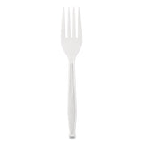 Elegant Dinnerware Heavyweight Cutlery, Polystyrene, Fork, White, 500-box