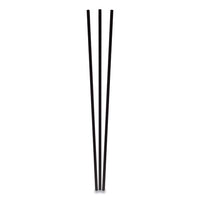 Unwrapped Round Stirrers, 7.75", Black, 500-pack