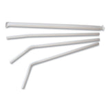 Individually Wrapped Straws, 7.75", White, 400-box