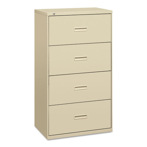 400 Series Four-drawer Lateral File, 30w X 18d X 52.5h, Putty