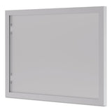 Bl Series Hutch Doors, Glass, 13.25w X 17.38h, Silver-frosted