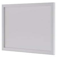 Bl Series Frosted Glass Modesty Panel, 39.5w X 0.13d X 27.25h, Silver-frosted