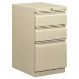 Mobile Box-box-file Pedestal, 15w X 20d X 28h, Putty