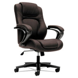 Hvl402 Series Executive High-back Chair, Supports Up To 250 Lbs., Black Seat-black Back, Iron Gray Base