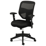 Vl531 Mesh High-back Task Chair With Adjustable Arms, Supports Up To 250 Lbs., Black Seat-black Back, Black Base