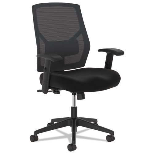 Vl581 High-back Task Chair, Supports Up To 250 Lbs., Black Seat-black Back, Black Base