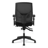 Crio High-back Task Chair With Asynchronous Control, Supports Up To 250 Lbs., Black Seat-black Back, Black Base