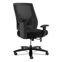 Crio Big And Tall Mid-back Task Chair, Supports Up To 450 Lbs., Black Seat-black Back, Black Base