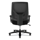 Crio Big And Tall Mid-back Task Chair, Supports Up To 450 Lbs., Black Seat-black Back, Black Base