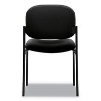 Vl606 Stacking Guest Chair Without Arms, Black Seat-black Back, Black Base