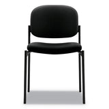 Vl606 Stacking Guest Chair Without Arms, Black Seat-black Back, Black Base