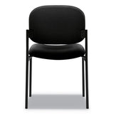 Vl606 Stacking Guest Chair Without Arms, Black Seat-black Back, Black Base