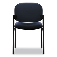 Vl606 Stacking Guest Chair Without Arms, Navy Seat-navy Back, Black Base