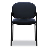 Vl606 Stacking Guest Chair Without Arms, Navy Seat-navy Back, Black Base