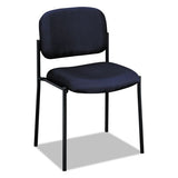 Vl606 Stacking Guest Chair Without Arms, Navy Seat-navy Back, Black Base