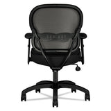 Wave Mesh Mid-back Task Chair, Supports Up To 250 Lbs., Black Seat-black Back, Black Base