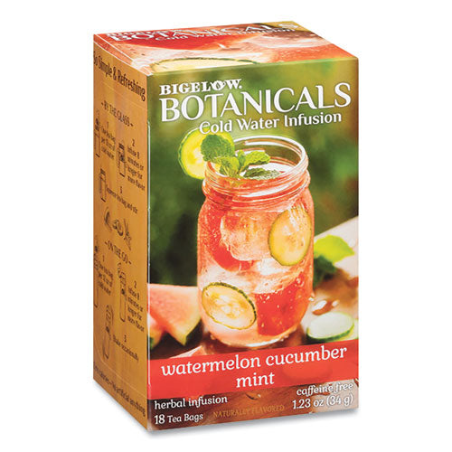 Botanicals Watermelon Cucumber Mint Cold Water Herbal Infusion, 0.7 Oz Tea Bag, 18-box