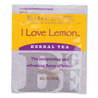 I Love Lemon Herbal Tea, 0.06 Oz Tea Bag, 28-box