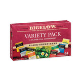 Variety Pack Assorted Tea Bags, Individually Wrapped, 64 Tea Bags-box