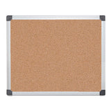 Value Cork Bulletin Board With Aluminum Frame, 24 X 36, Natural