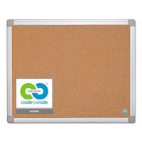 Earth Cork Board, 24 X 36, Aluminum Frame