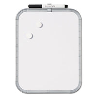 Magnetic Dry Erase Board, 11 X 14, White Plastic Frame