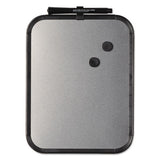 Magnetic Dry Erase Board, 11 X 14, Black Plastic Frame