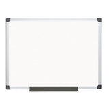 Porcelain Value Dry Erase Board, 36 X 48, White, Aluminum Frame