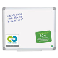 Earth Dry Erase Board, White-silver, 48 X 96