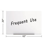 Magnetic Dry Erase Tile Board, 29 1-2 X 45, White Surface