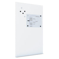 Magnetic Dry Erase Tile Board, 38 1-2 X 58, White Surface